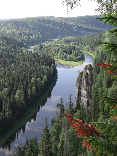 Pilares de Rock Usvinskie. Región de Perm. Rusia
. - Foto, Imagen