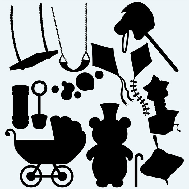 Набір дитячих предметів
 - Вектор, зображення