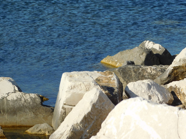 rocks and stones outside the sea - Photo, Image
