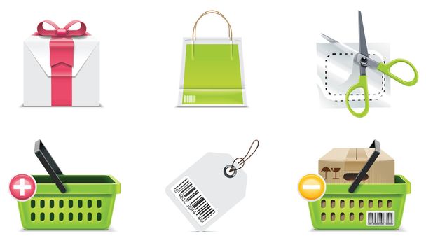 Set di icone ed elementi per lo shopping vettoriale. Parte 3
 - Vettoriali, immagini