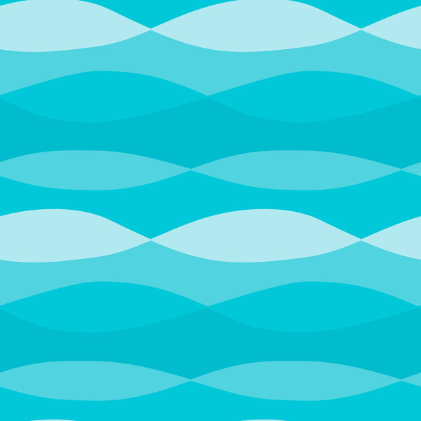 illustration of blue shade wave seamless background - Vector, Image