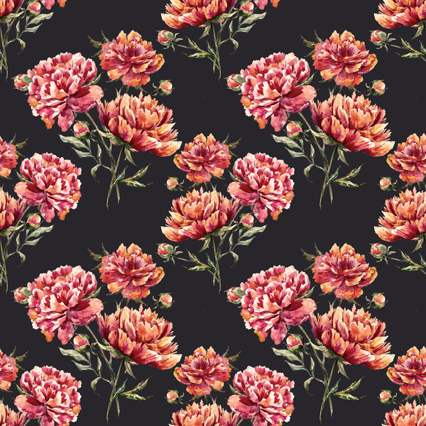 Watercolor floral pattern - Valokuva, kuva