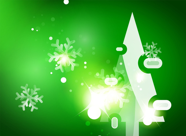 Christmas green abstract background - Вектор,изображение