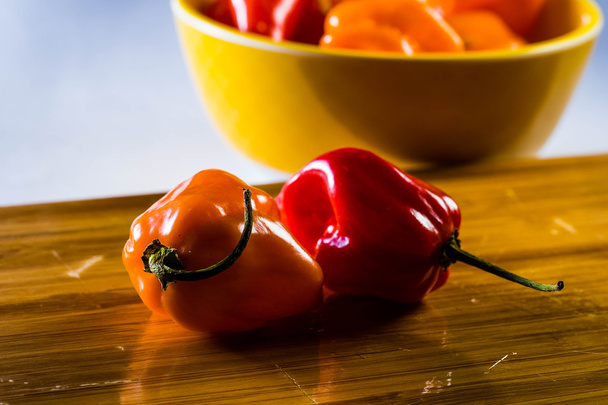 Red naga ghost pepper - Zdjęcie, obraz