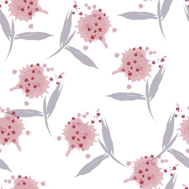 Seamless floral pattern - soft pastele colors, aerial and light design - Вектор, зображення