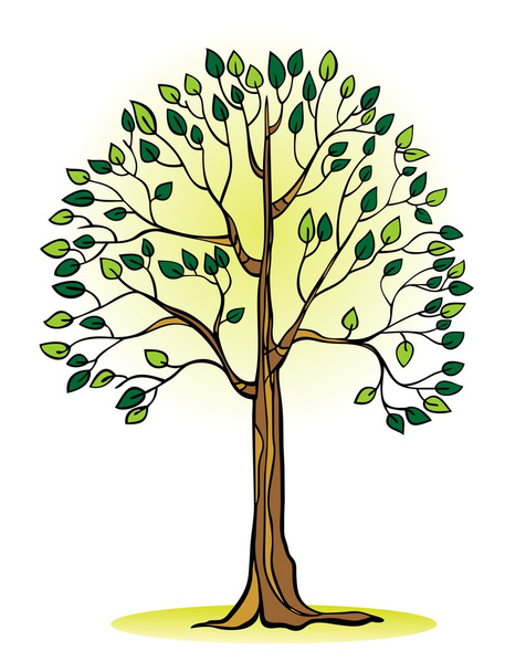 Green tree - Vector, Imagen