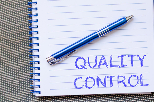 Quality control write on notebook - Photo, Image
