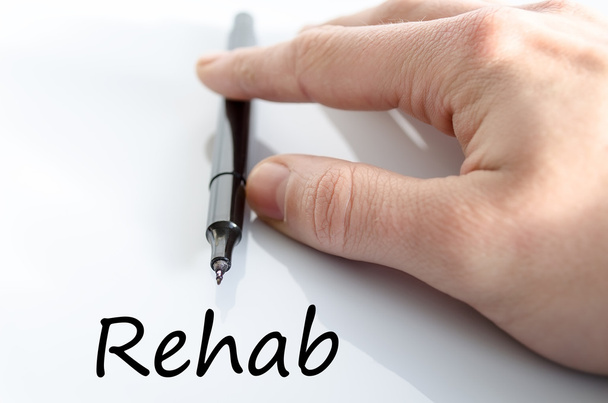 Rehab tekst concept - Foto, afbeelding