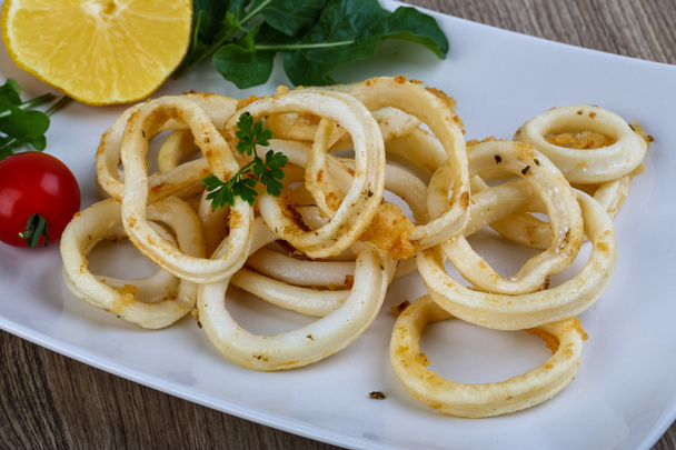 Fried squid rings - Photo, Image