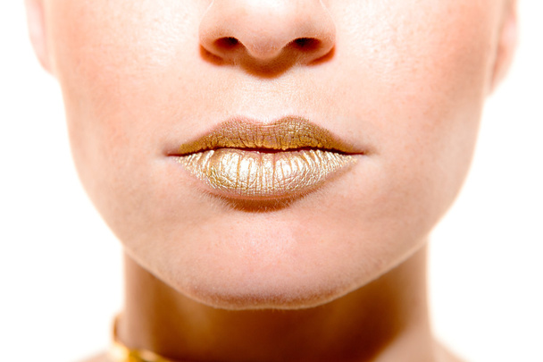 Vrouwelijke Model lippen close-up - Foto, afbeelding