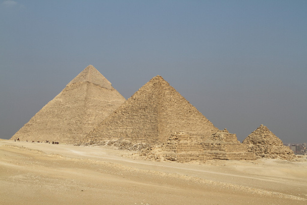 De piramides en sfinx van Gizeh in Egypte - Foto, afbeelding