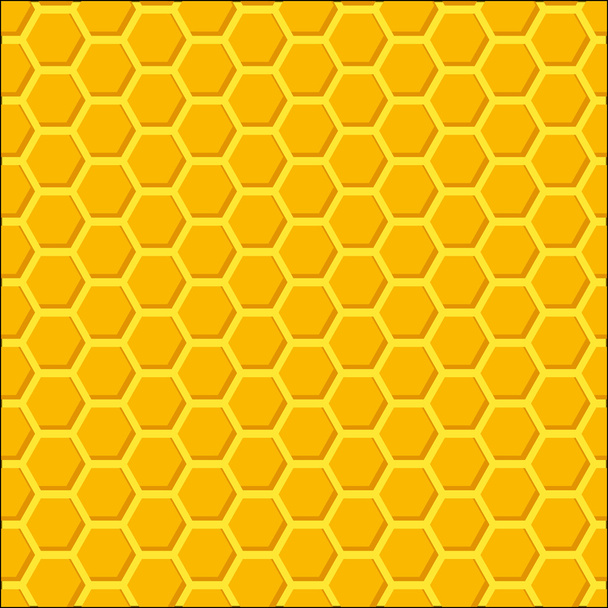 Hunajakennon mehiläispesän rakenne
 - Vektori, kuva
