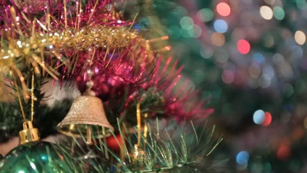 Vintage Noel dekorasyon ağaç üzerinde - Video, Çekim