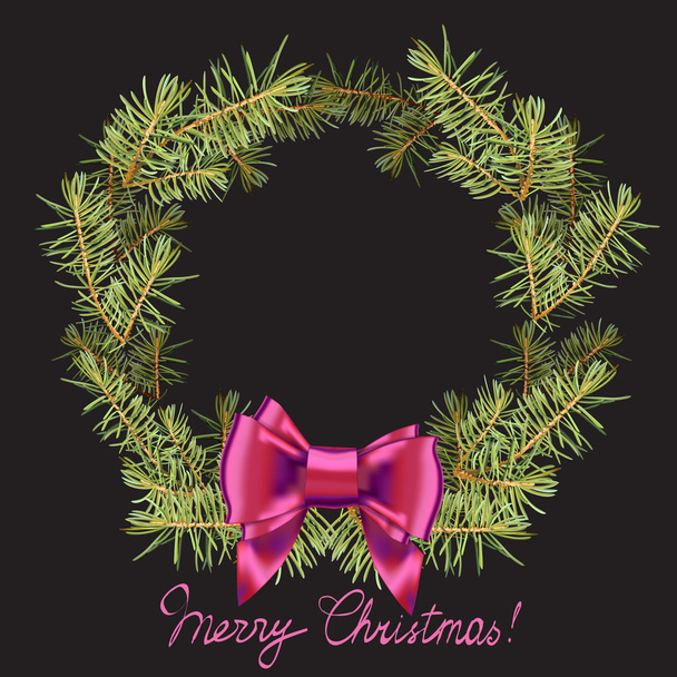 nuovo anno, il modello per gli auguri con alberi di Natale decorati con palline, vettore isolato, elementi per il disegno biglietto di auguri con fiocchi di neve, rami di abete, cornice di prua, biglietto, corona
 - Vettoriali, immagini