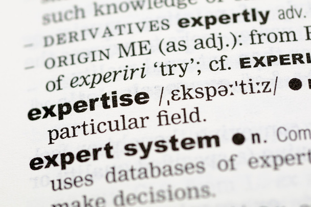 woordenboekdefinitie van expertise - Foto, afbeelding