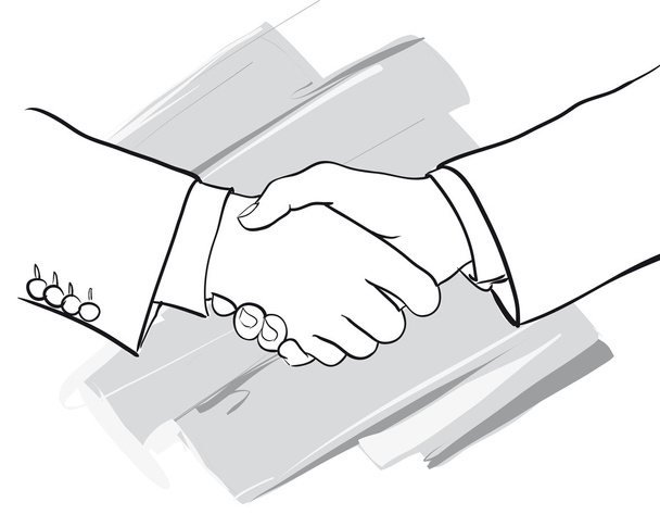 handshake, pozdrav - Vektor, obrázek