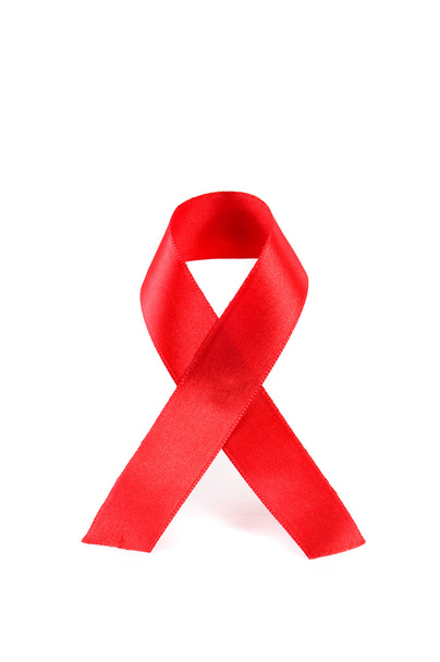 Aids Awareness Red Ribbon - Fotoğraf, Görsel