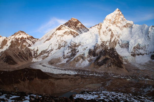 Everest a nuptse od kala patthar - Fotografie, Obrázek