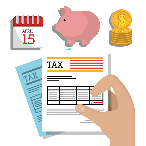 Уплата государственных налогов
 - Вектор,изображение