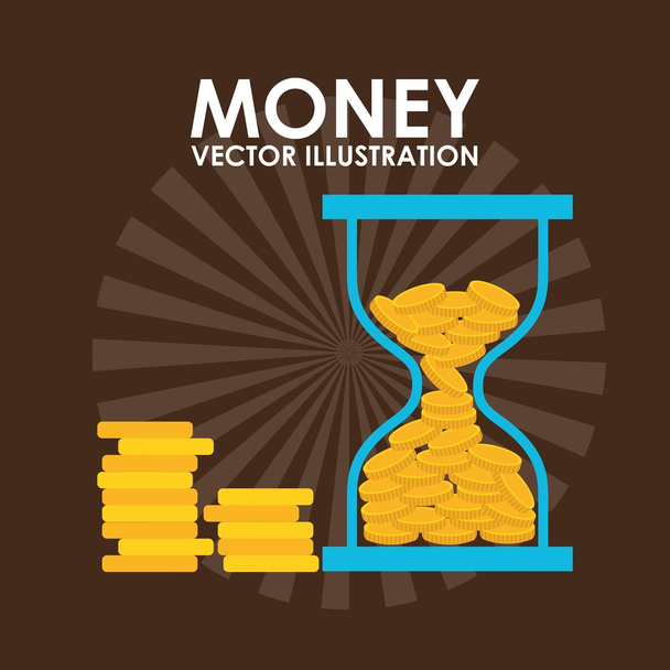 Σχεδιασμός concept χρήματα  - Διάνυσμα, εικόνα