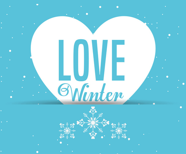 welcome winter design - Vector, Image