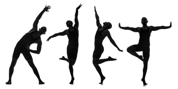 Dans konseptinde dansçıların siluetleri - Fotoğraf, Görsel