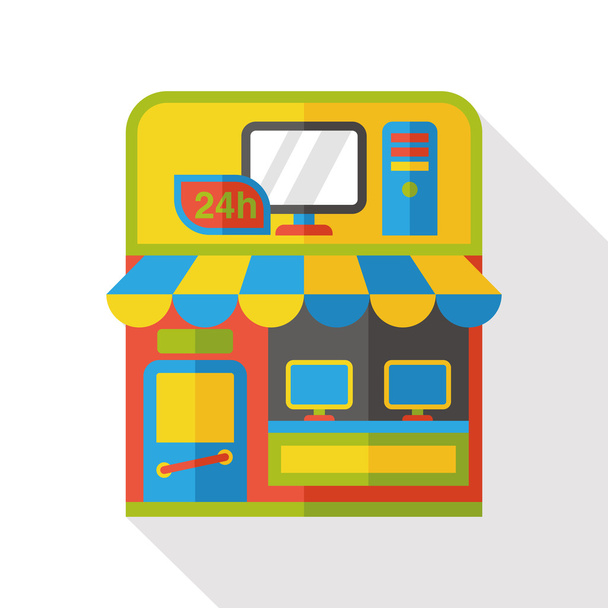 shop store flat icon - Vector, Image