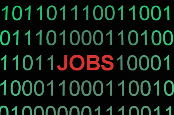 θέσεις εργασίας σε δυαδικά δεδομένα - Φωτογραφία, εικόνα