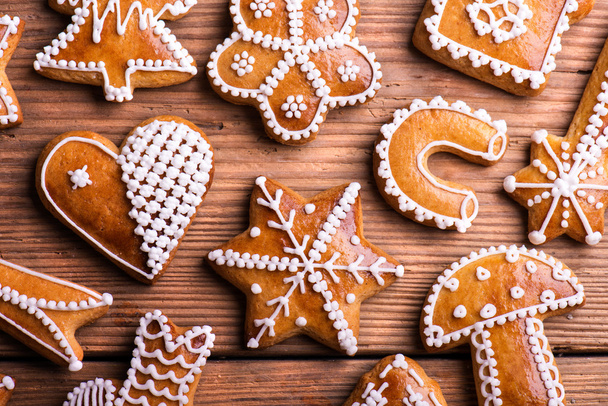 Christmas cookies background - Foto, afbeelding