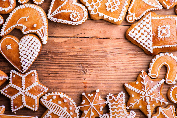 Christmas cookies background - Photo, image
