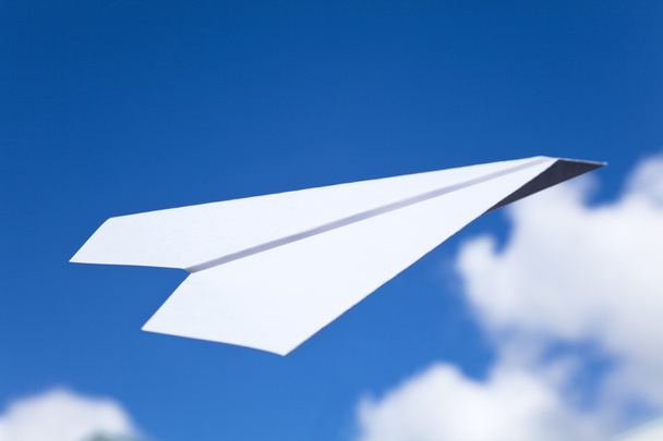 Papírové letadlo - Fotografie, Obrázek
