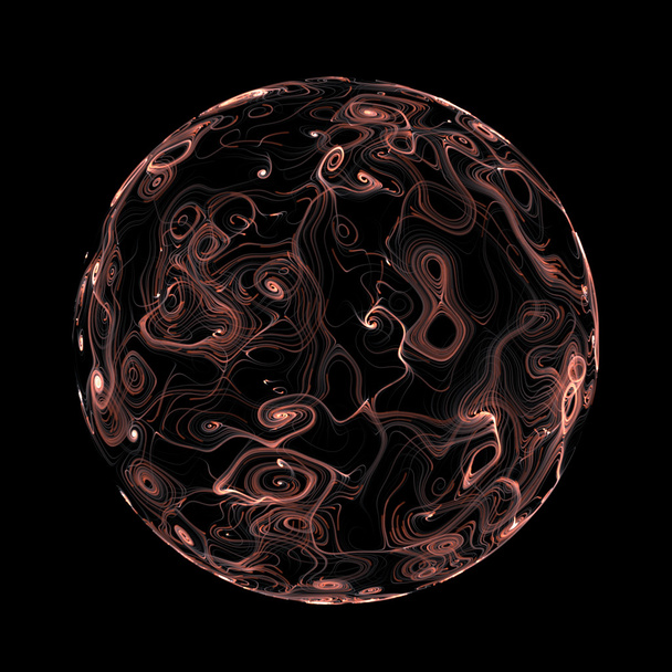 сфера плазми абстрактний фон ізольований на чорному
 - Фото, зображення