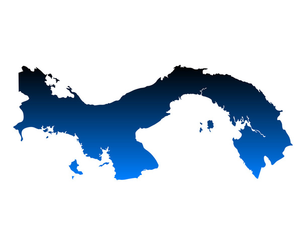 mapa Panamy - Vektor, obrázek