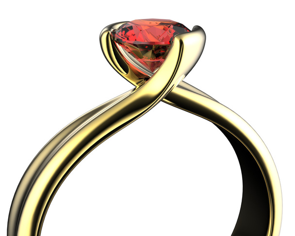 arany gyűrű, gyémánt. - Fotó, kép