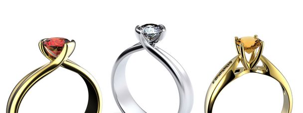 gyémánt jegygyűrű - Fotó, kép