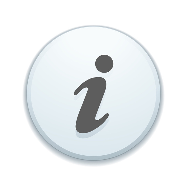 Info button sign icon - Vector, Image