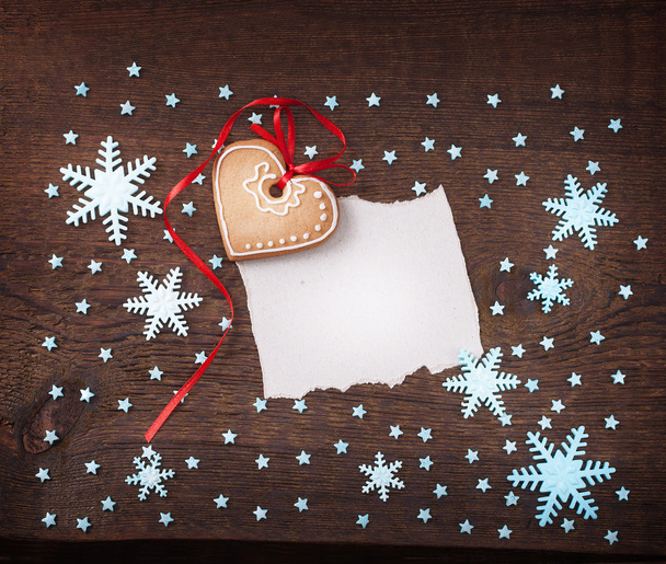 Christmas decoration with snow - Valokuva, kuva