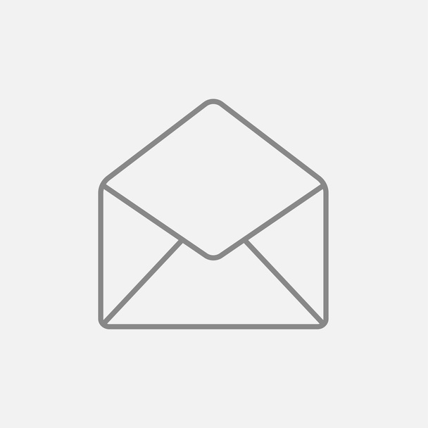 Envelope line icon. - Vector, Imagen