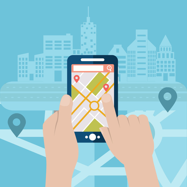 Navigazione GPS mobile su cellulare
 - Vettoriali, immagini