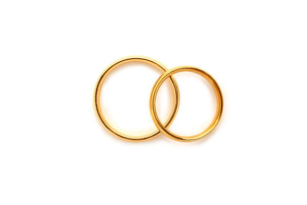 Golden wedding rings - Foto, Imagen