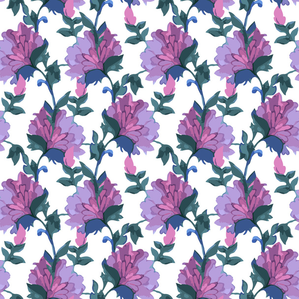Floral Watercolor seamless pattern - Vector, afbeelding