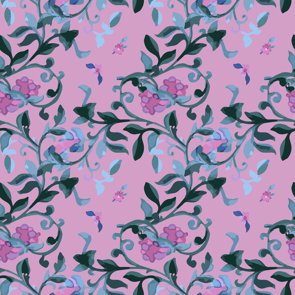 Floral Watercolor seamless pattern - ベクター画像