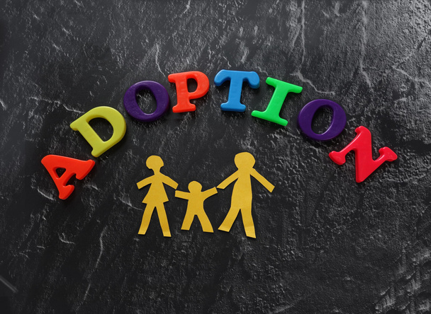 Adoption letters family - Photo, image