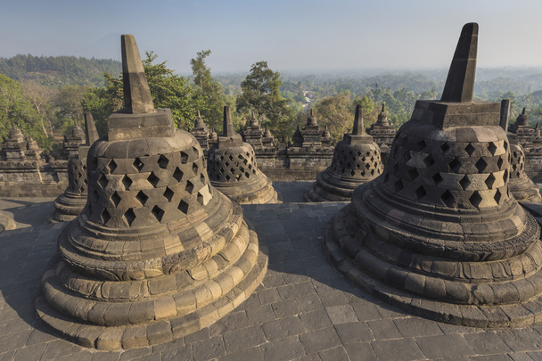 Borobudur Tapınağı karmaşık Adası, Java Endonezya t - Fotoğraf, Görsel
