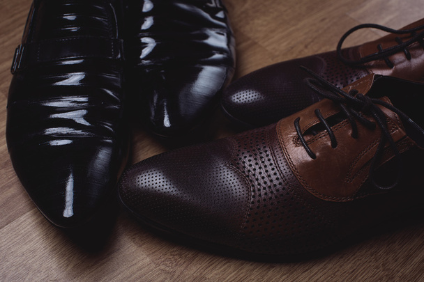 Sapatos masculinos elegantes. Moda de negócios
 - Foto, Imagem