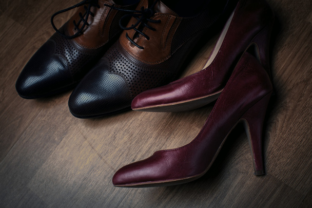  men's and women's shoes - Foto, imagen