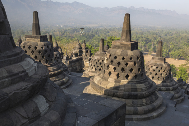 Borobudur Tapınağı karmaşık Adası, Java Endonezya t - Fotoğraf, Görsel