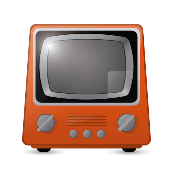 Retro TV design - Vektor, kép