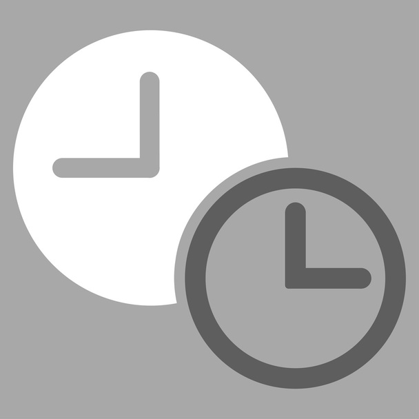 Clocks Flat Icon - Vektor, obrázek