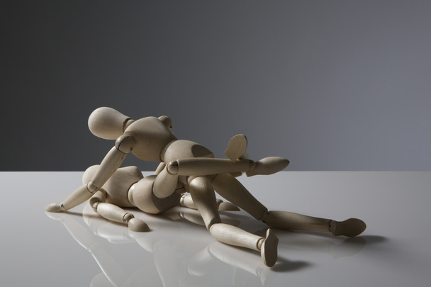 drewniane figurki zabawy - Zdjęcie, obraz